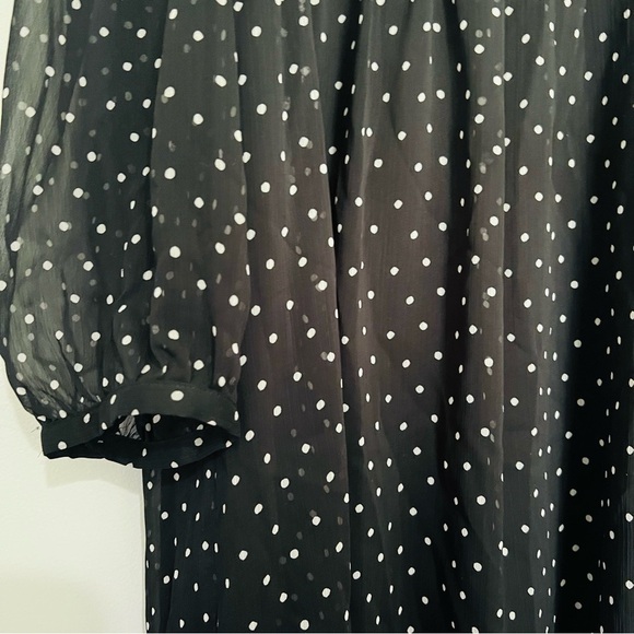 Sunday Best Jinx black polka dot mini dress size medium - Picture 5 of 10